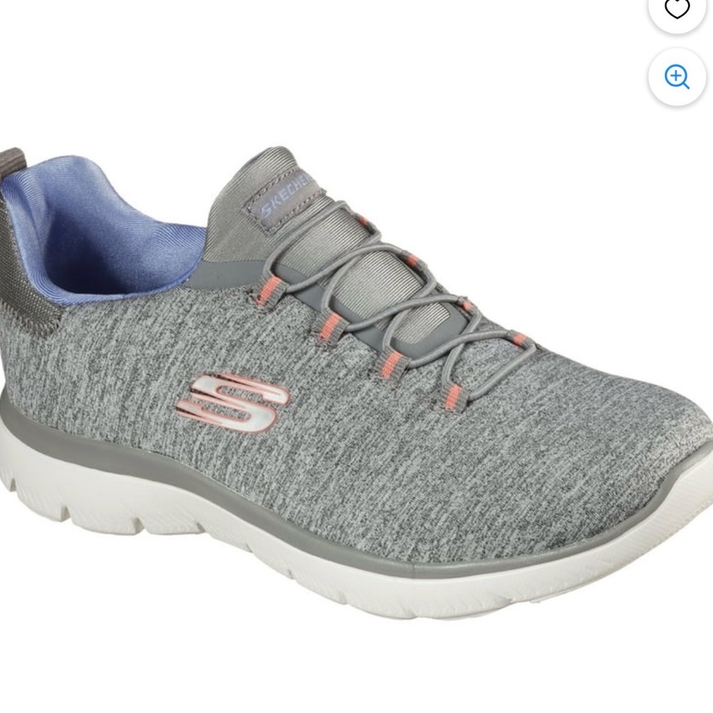 Skechers Quick Getaway Women's Gray and Pink Sneakers Ne size 7,5